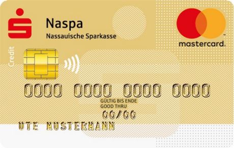 Mastercard Gold | Goldene Sparkassen-Kreditkarte | Naspa
